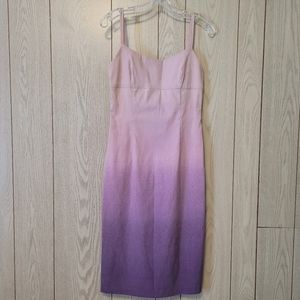 Vintage Purple Ombre Metallic Dress